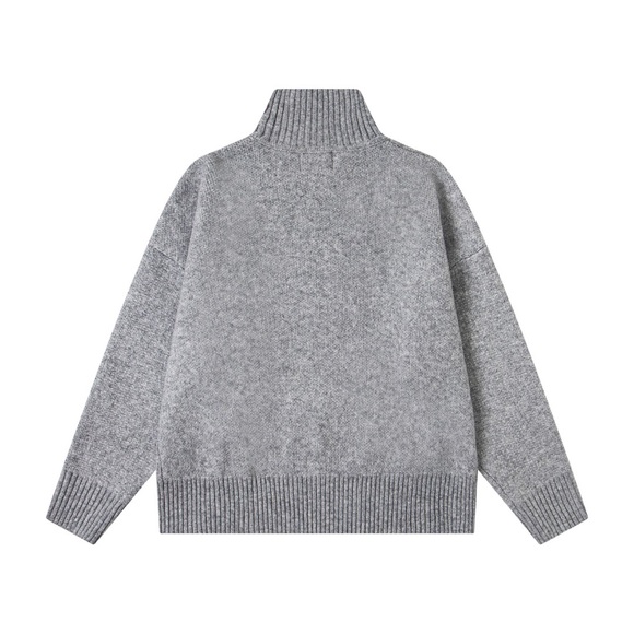 Stussy Heather Gray Cowl Neck Sweater - Picture 8 of 8